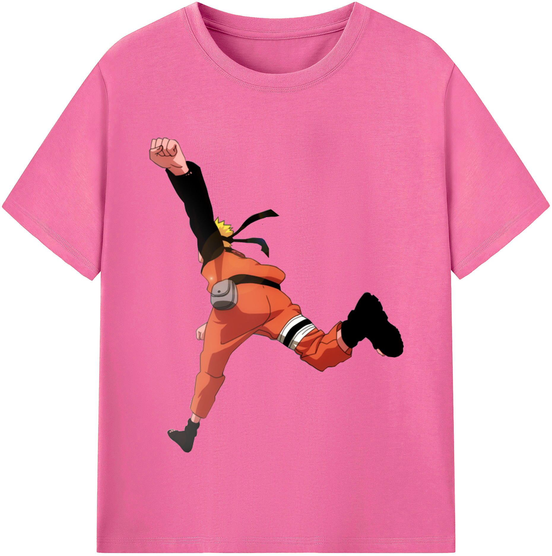 （画像用） NARUTO -ナルト- うずまき ナルト Uzumaki Naruto レディースカジュアルプリントTシャツ（綿100％）
